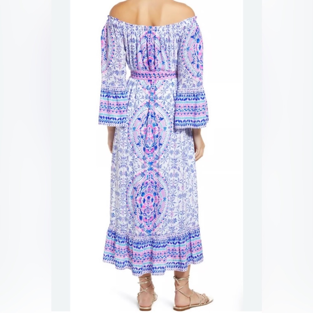 Lilly Pulitzer Abigail Off The Shoulder Midi Dress - Picture 7 of 10